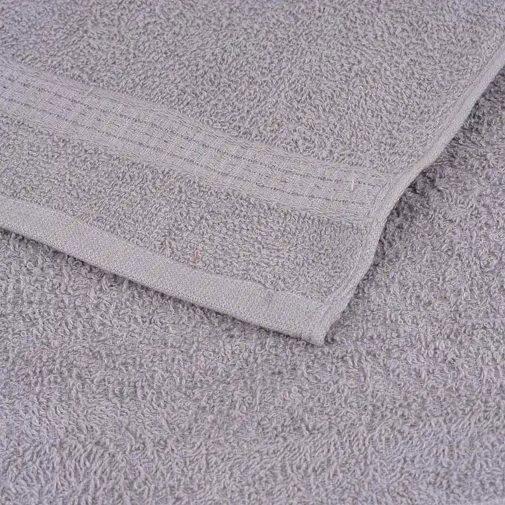 vidaXL Asciugamani Doccia 4 pz Grigio 70x140 cm 360 g/m² 100% Cotone