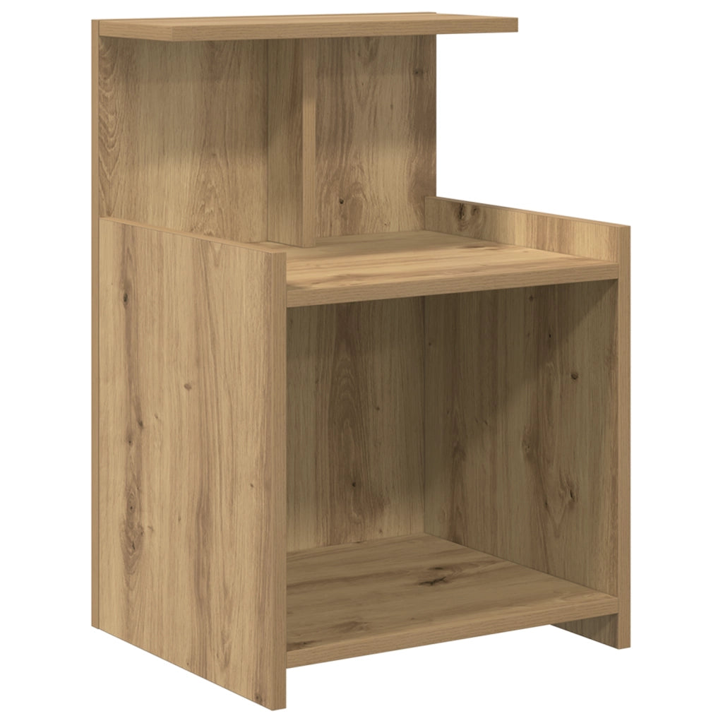 Comodino Rovere Artigianale 40x35x60 cm Legno Ing.