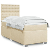 Giroletto a Molle con Materasso Crema 80x200 cm inTessuto 3290334