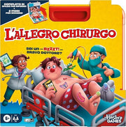 L`Allegro Chirurgo, gioco da tavolo elettronico con valigetta tutto in uno - Versione italiana,Hasbro,Eta6+