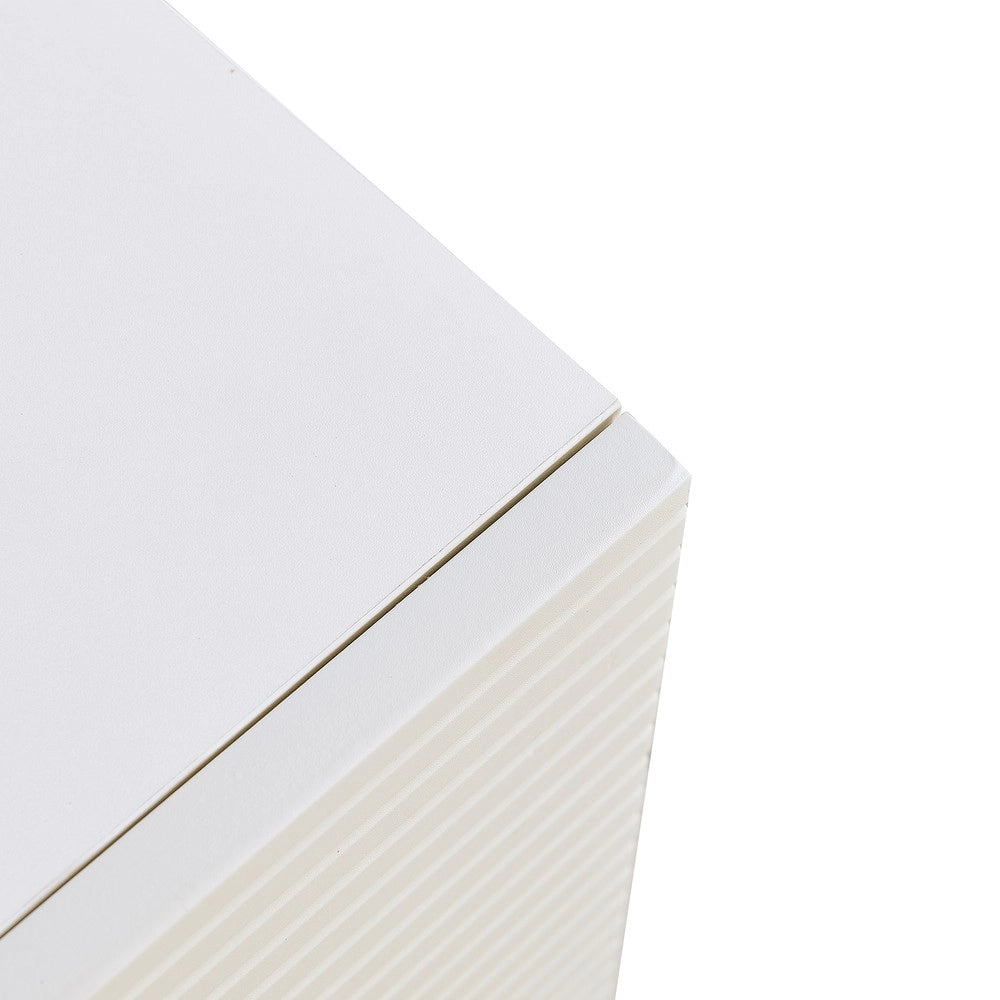 Credenza Moderna ¨C Xylo ¨C Bianco MDF, Gambe in Metallo, Maniglie in Lega Zinco