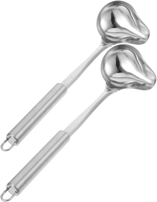 Set di 2 cucchiai in acciaio inossidabile per tavola - Cucchiai da sausaggi - Cucchiai a forma di uccello
