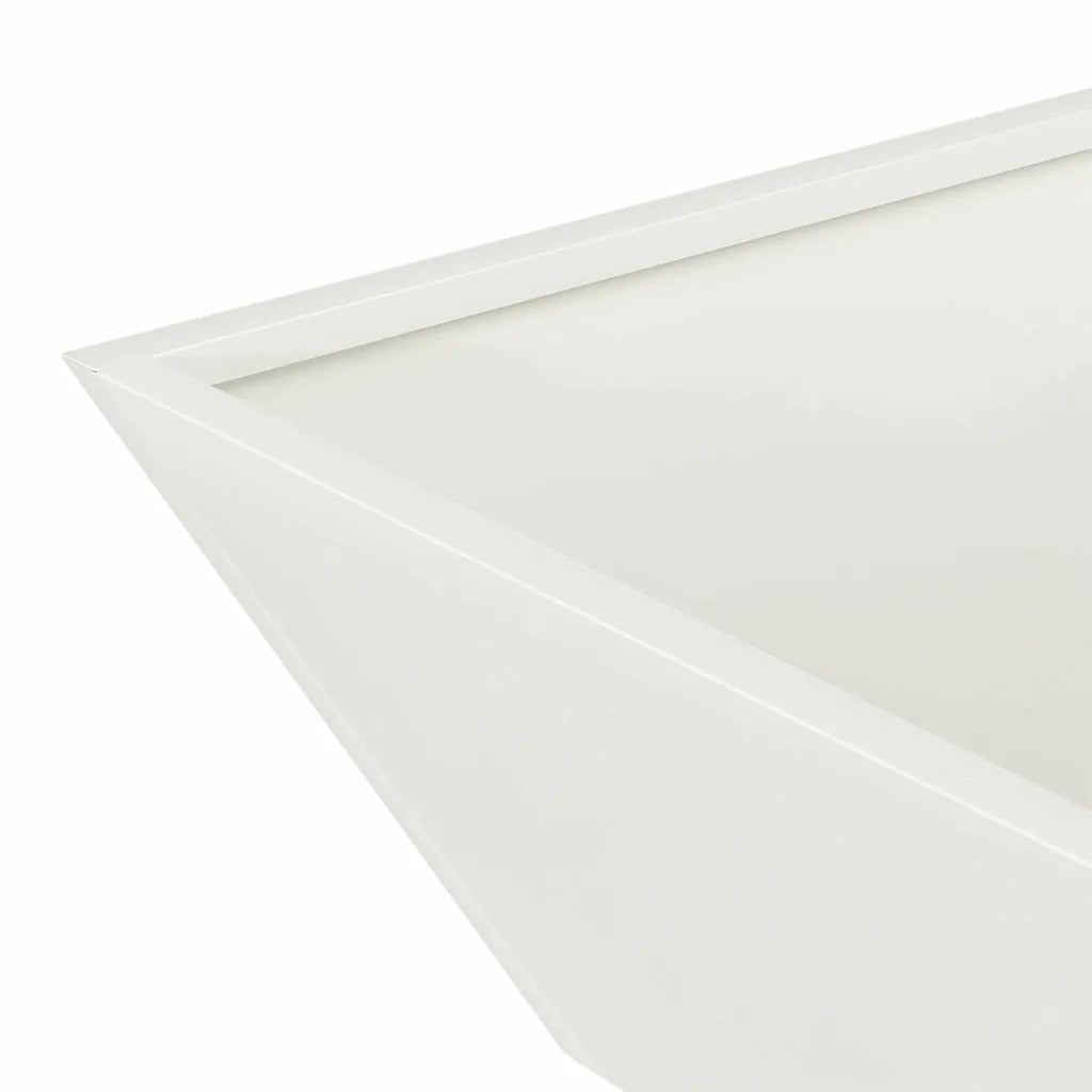 Vaso da giardino 5 pcs Bianco 50 x 50 x 15 cm 873827
