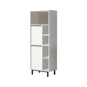 Merbok, Mobile Colonna 4 Ripiani, 160x36x45h cm Bianco