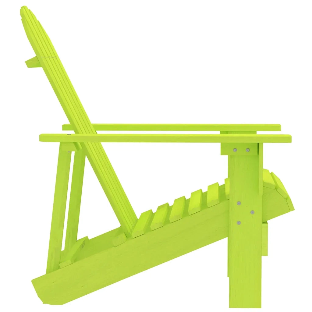 Sedia da Giardino Adirondack in Legno Massello di Abete Verde cod mxl 18454