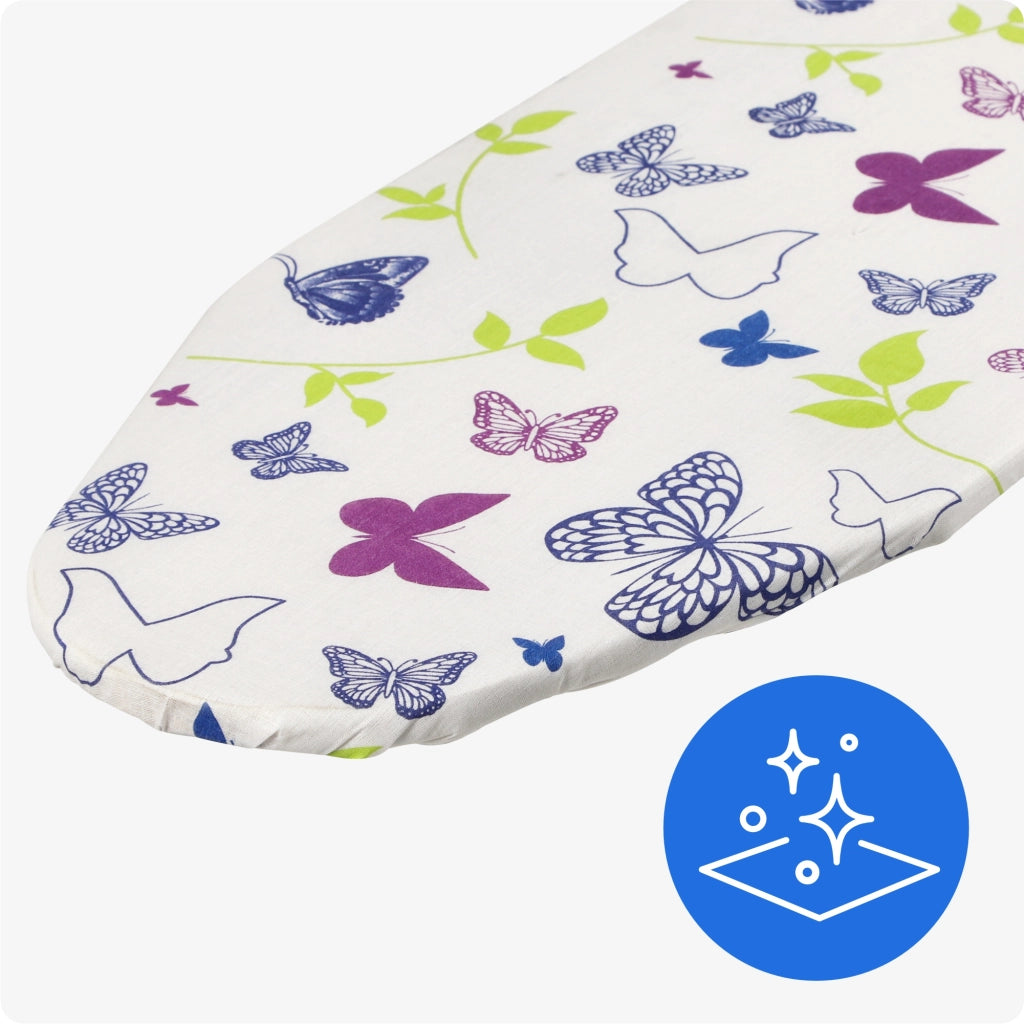 Asse da stiro pieghevole KADAX 100x30cm, leggera, con supporto per ferro da stiro standard.