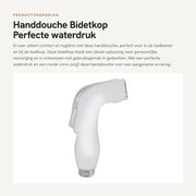 Douchekop Manuale con Sonda - Set di Doccia - Douchekop con Tubo - Douchekop ad Alta Pressione - Douchekop con Filtro - Materiale ABS - Bidet