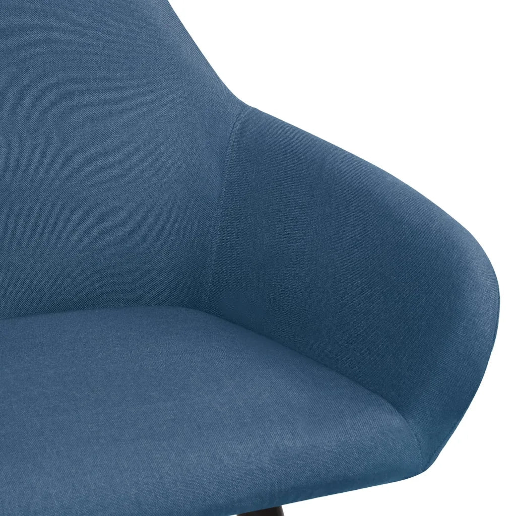 Sedie da Pranzo 2 pz Blu in Tessuto 283463