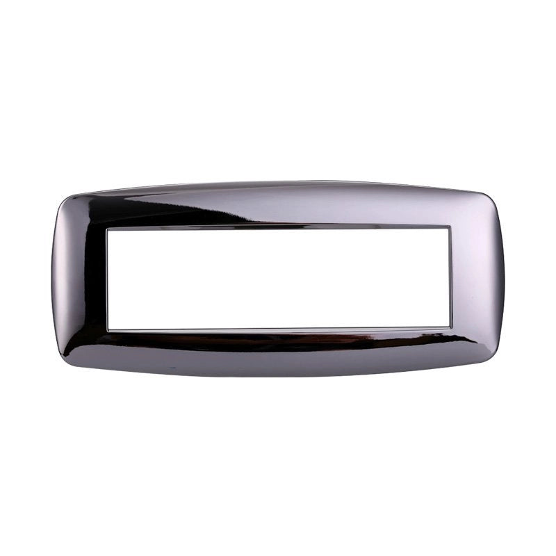 Placca Slim Serie Space 7P Colore Cromato Lucido Compatibile Con Bticino Living Light