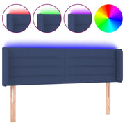 Testiera | Testata a LED Blu 147x16x78/88 cm in Tessuto