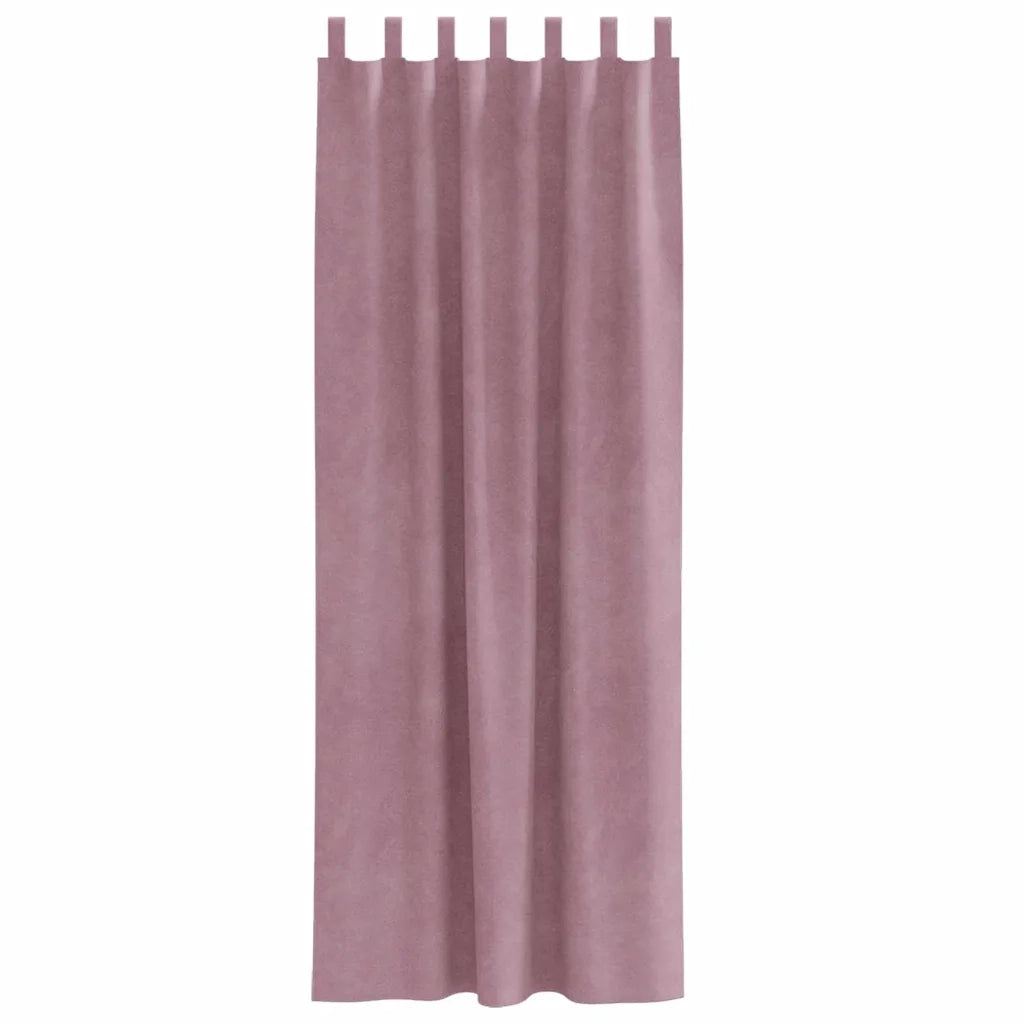 Tende oscuranti 2 pcs Rosa scuro 140 x 245 cm Velluto 4107251