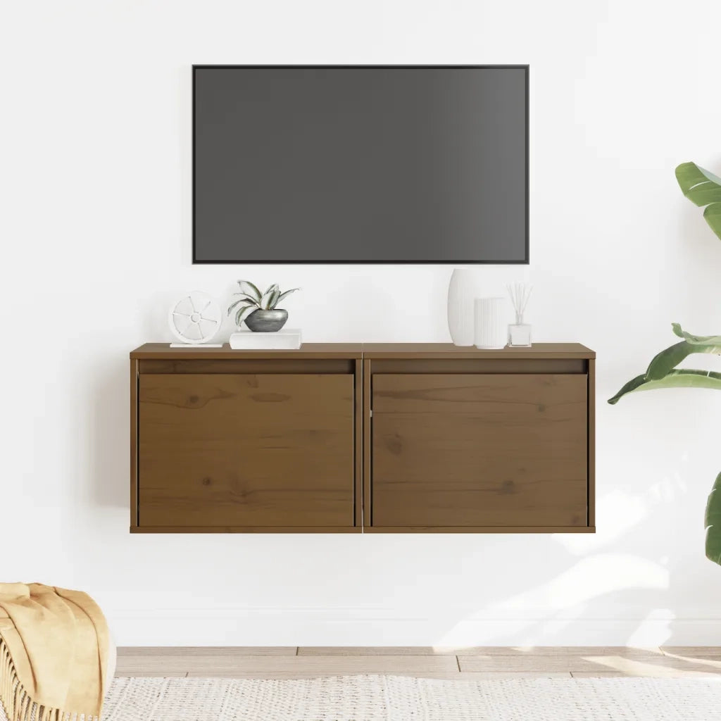 Pensili Miele 2 pz 45x30x35 cm in Legno Massello di Pino cod mxl 33056