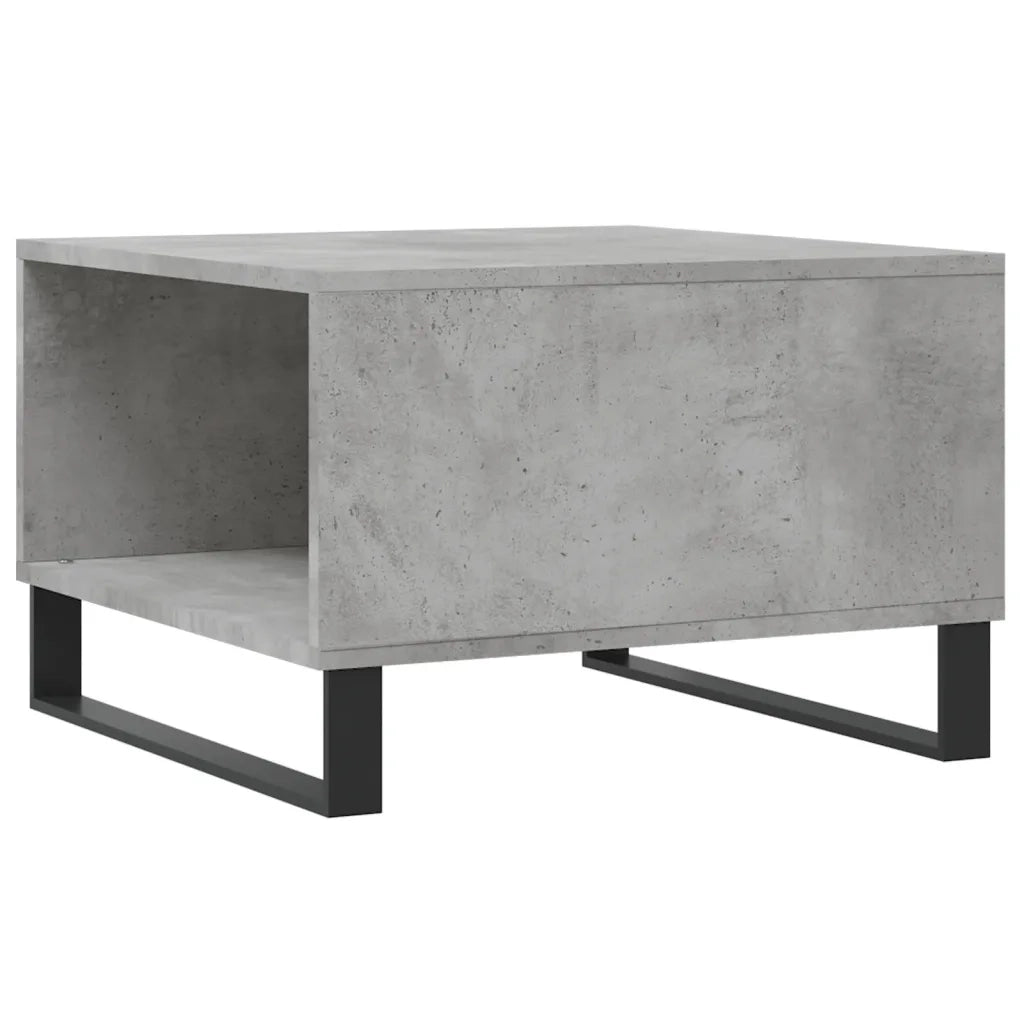 Tavolino salotto | Tavolino da caff¨¨ | Tavolino da Soggiorno Grigio Cemento 55x55x36,5 cm Legno Multistrato