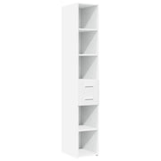 Credenza | Madia | Buffet da pranzo | Armadio da pranzo Bianca 30x42,5x185 cm in Legno Multistrato