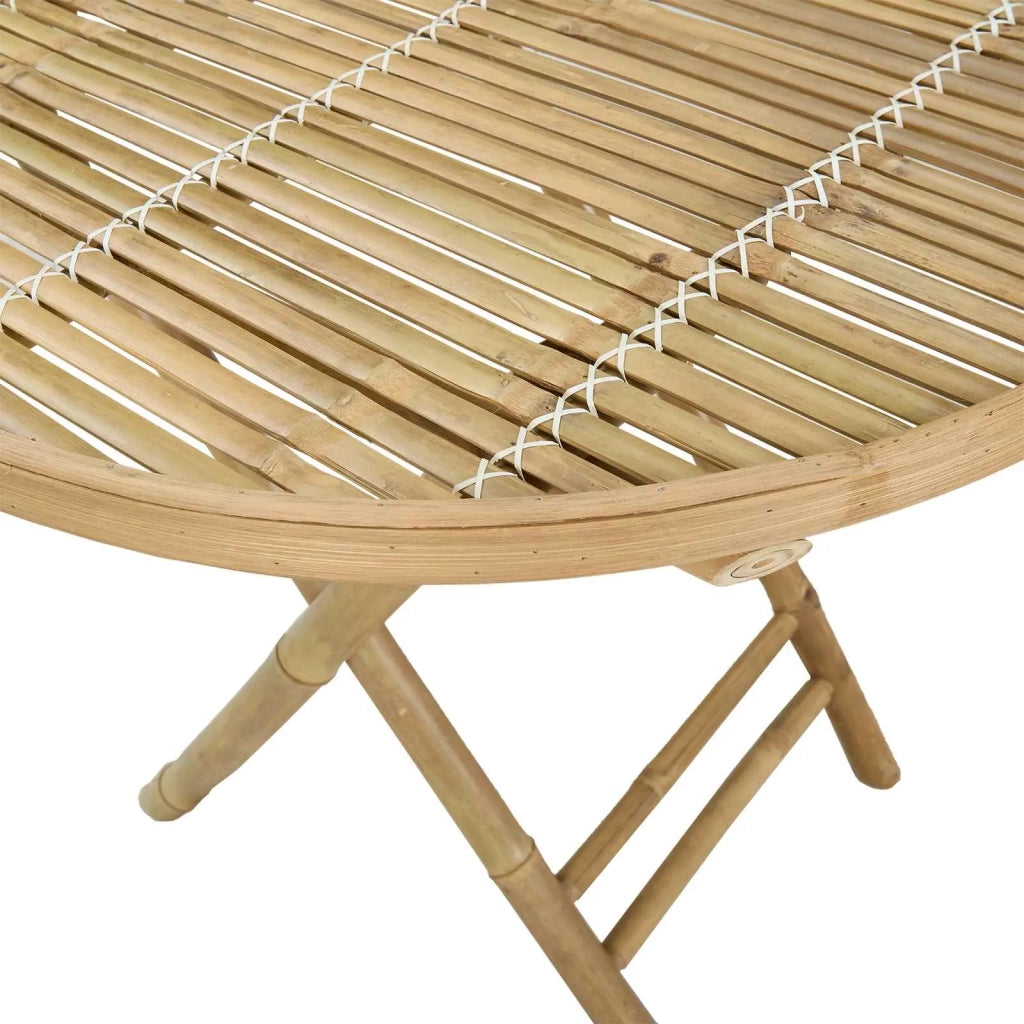 Tavolo da Giardino Naturale 80 x 70 cm Bambù 42028079