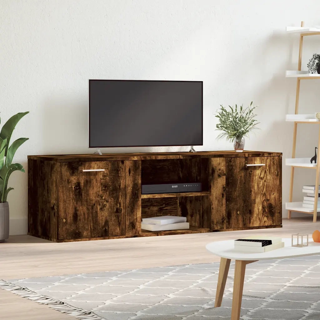 Mobile TV | Armadietto TV | Mobile Porta TV Rovere Fumo 120x34x37 cm Legno Multistrato