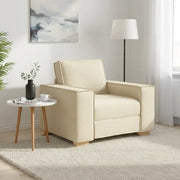 Poltrona Divano Crema 60 cm Tessuto