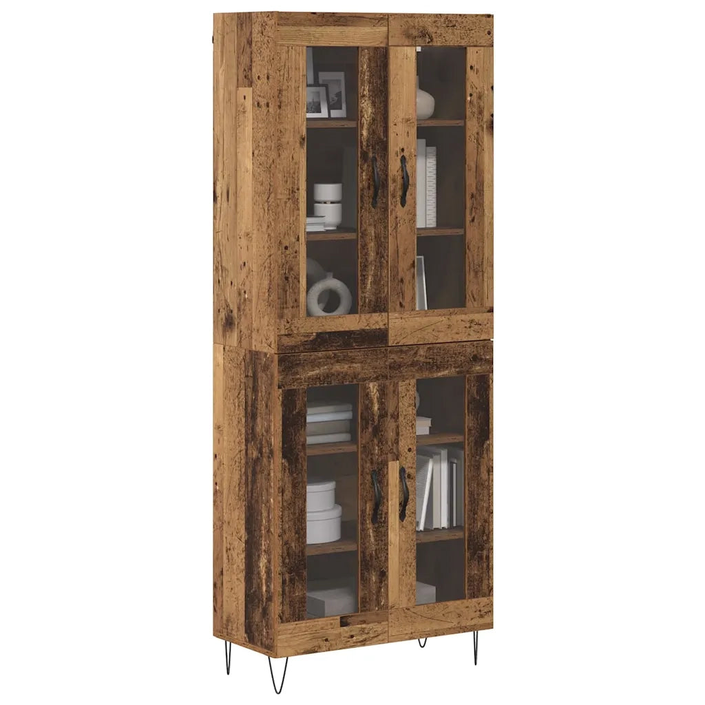 Credenza-Buffet-Armadio da cucina Legno vecchio 69,5 x 34 x 180 cm Legno multistrato 687266