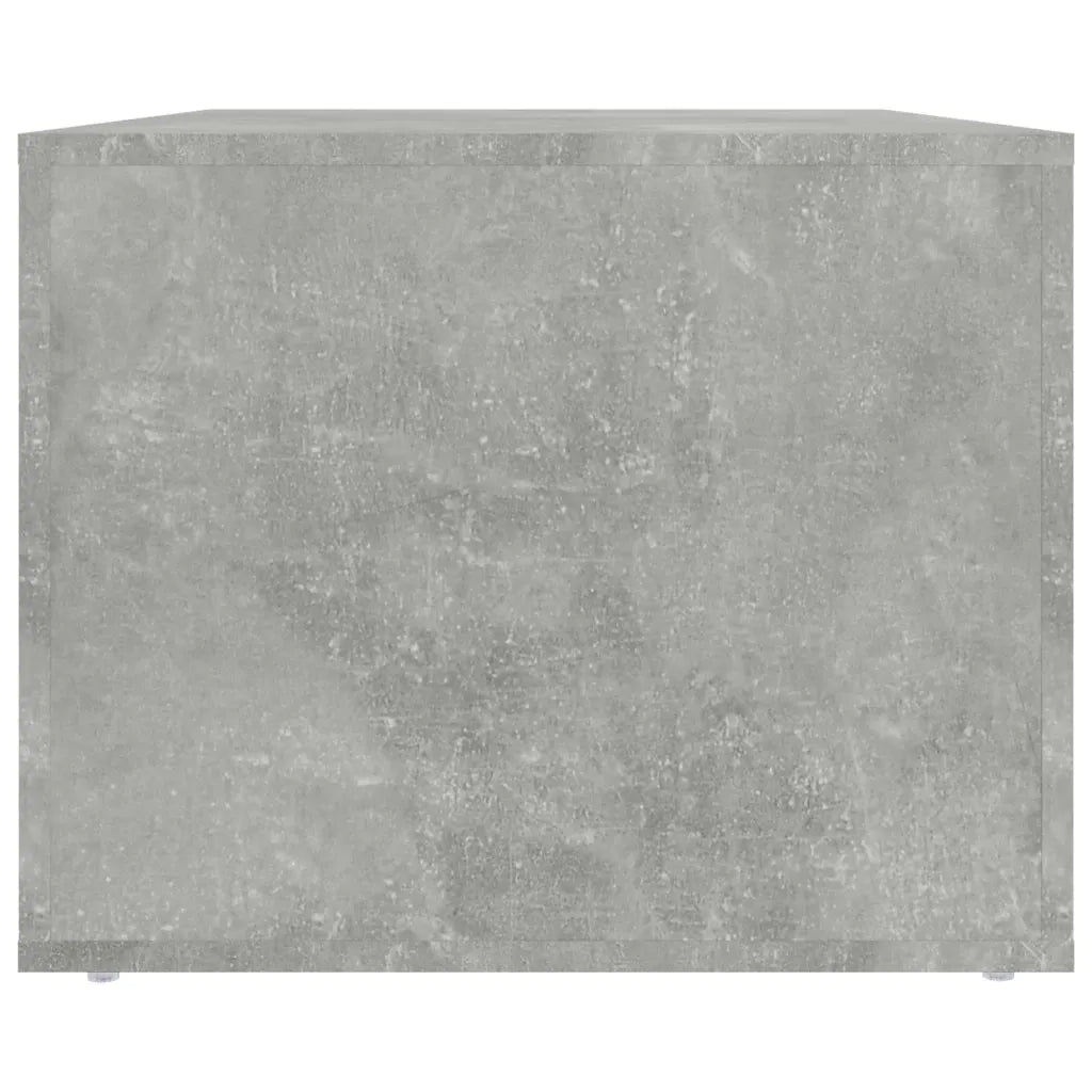 Tavolino da Salotto Grigio Cemento 80x50x40cm Legno Multistrato