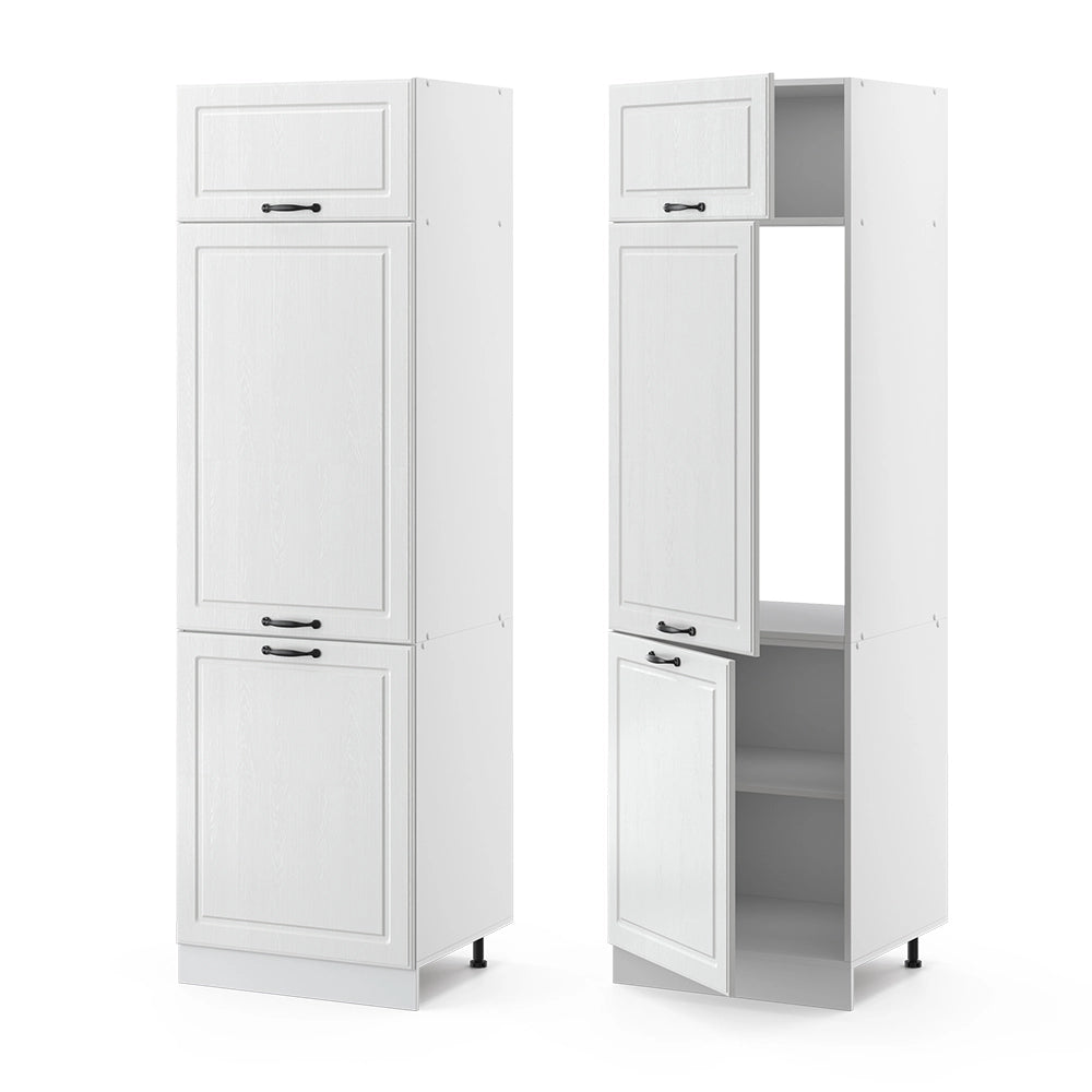 Vicco Armadio frigorifero Bianco casa di campagna 60 cm