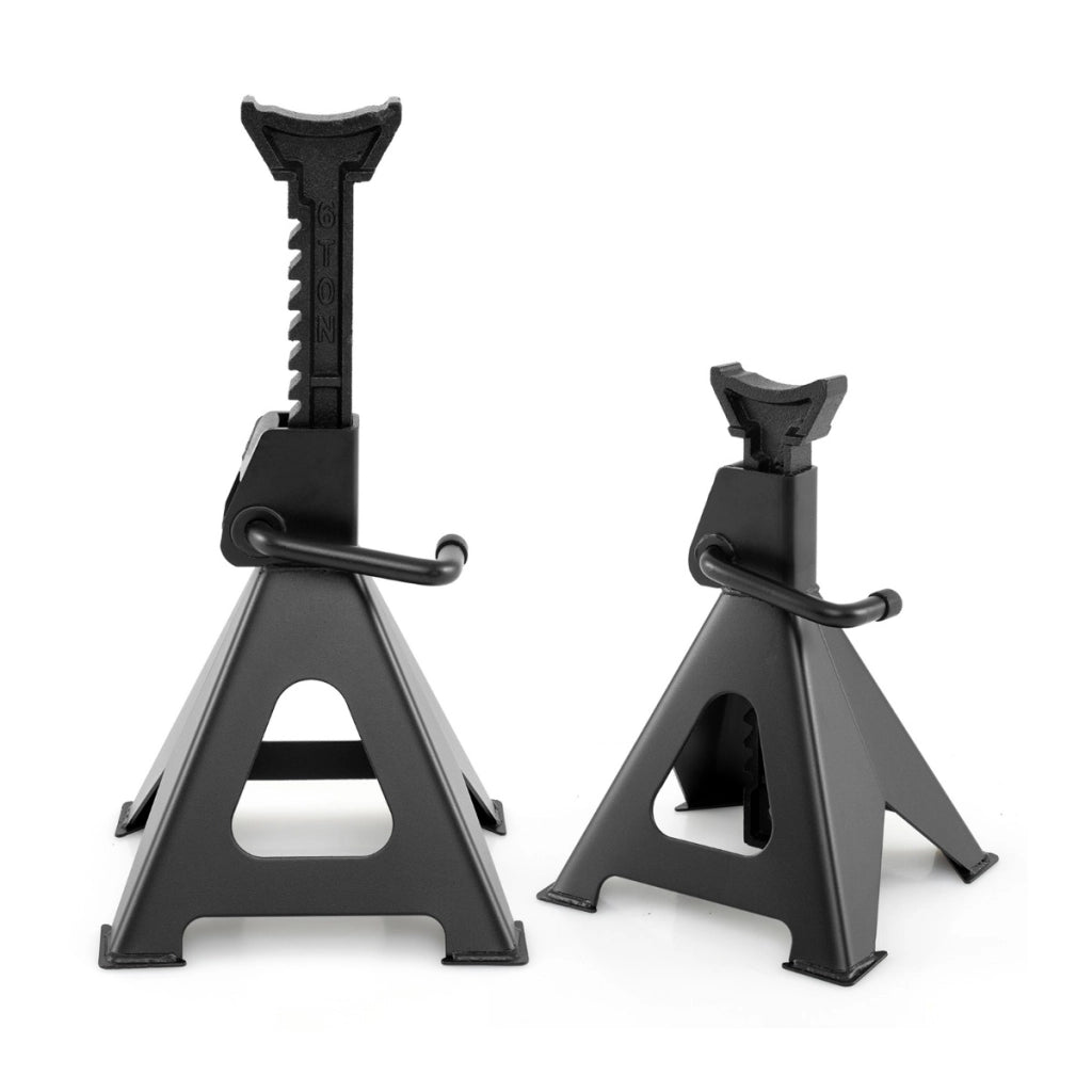 Cavalletti per sollevamento auto in metallo pesante, Cavalletti di supporto 6 ton Nero-Accessori per veicoli