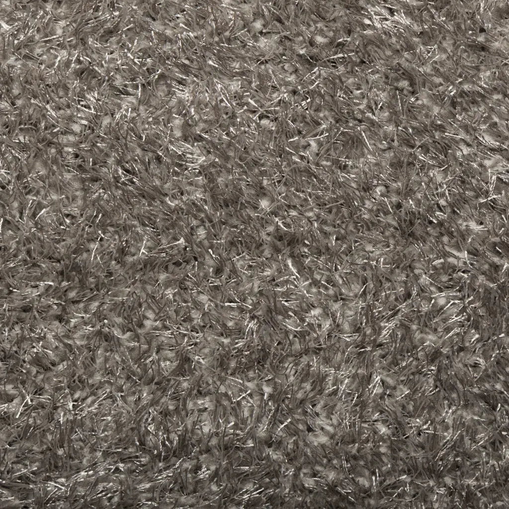 Tappeto a Pelo Lucido Lungo ISTAN Effetto Grigio 100x200 cm 375675