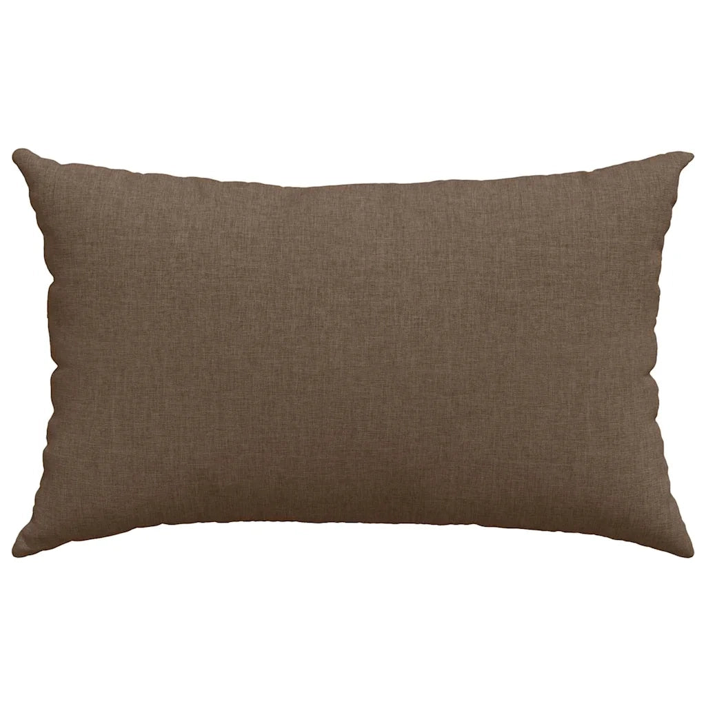 Cuscini da Divano 2 pcs Marrone 50 x 30 cm Tessuto