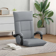 Sedia da Pavimento Grigio chiaro 66 x 66 x 80 cm Tessuto 42028194
