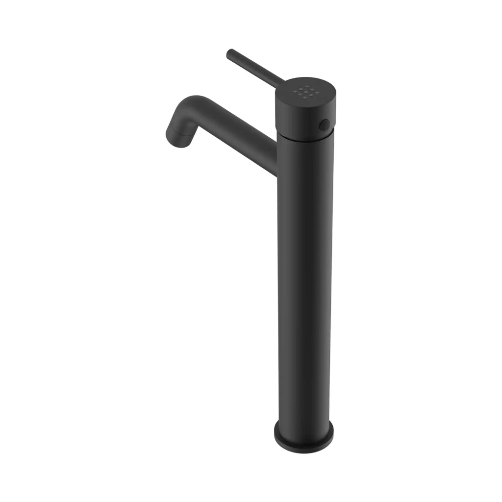 Set miscelatore lavabo alto e bidet senza scarico in ottone nero opaco | Ava