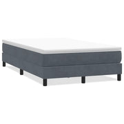 Letto matrimoniale | Letto per adulti | Giroletto Molle senza Materasso Grigio Scuro 120x210 cm Velluto