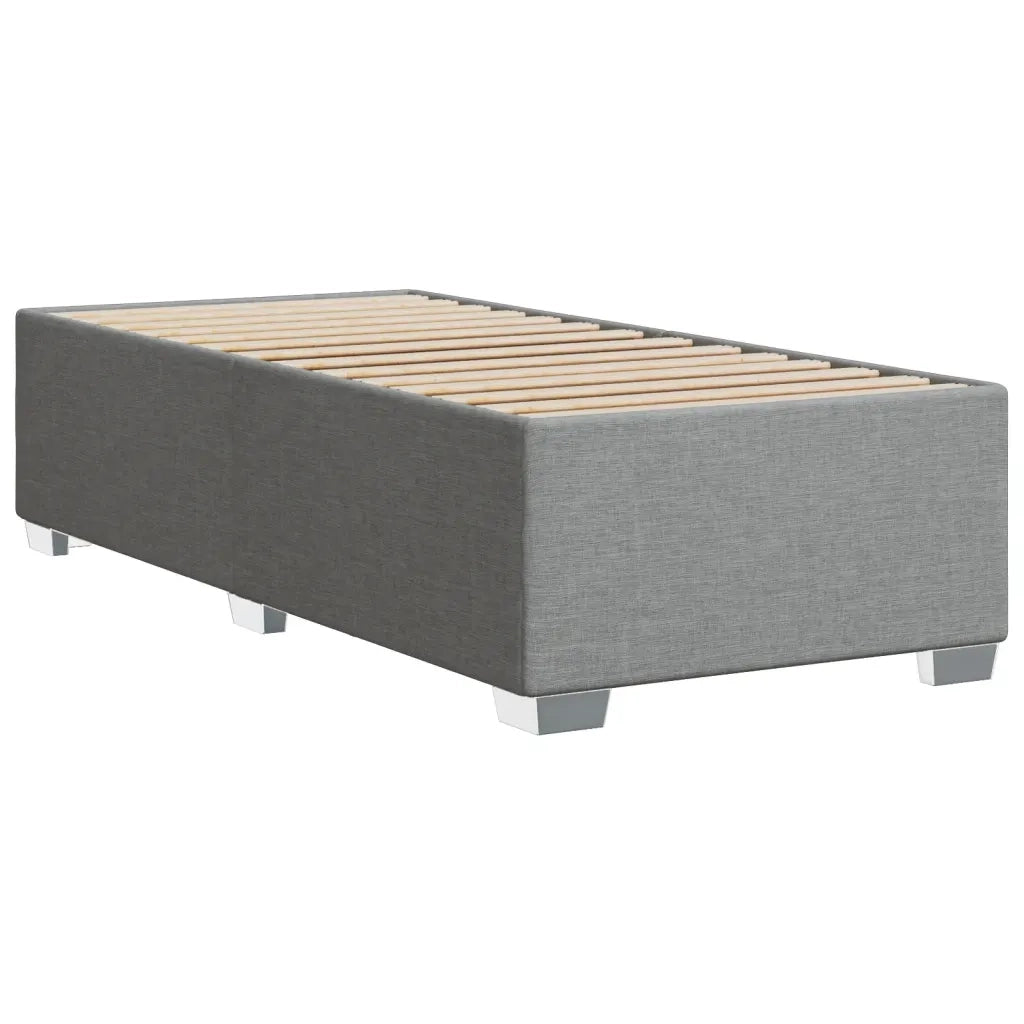 Giroletto senza Materasso Grigio Chiaro 100x200 cm Tessuto