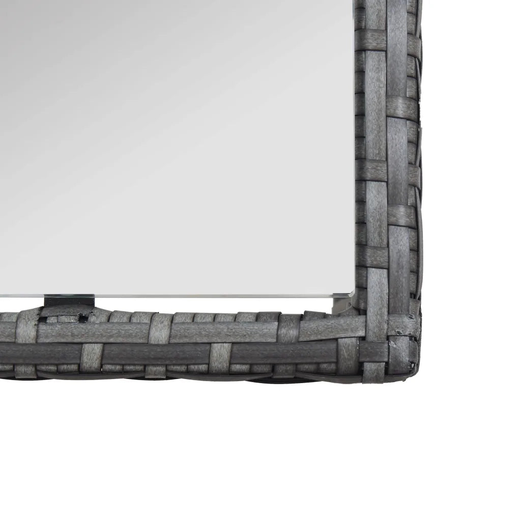 Set Divani da Giardino 4 pz | Set Salotto da Giardino con Cuscini in Polyrattan Antracite