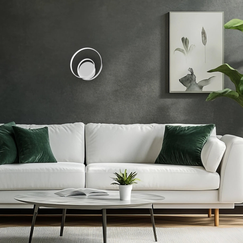 Applique LED moderna cromo 13W 4000K Lucero Milagro