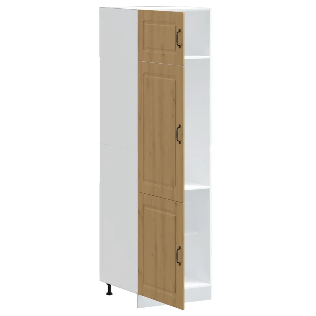 Armadio da Cucina Kalmar Rovere Artigianale Legno Multistrato 853636