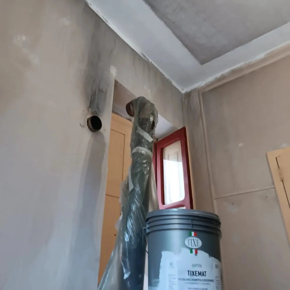 Tixe tixemat 4lt idro pittura bianca opaca riempitiva supercoprente per interni