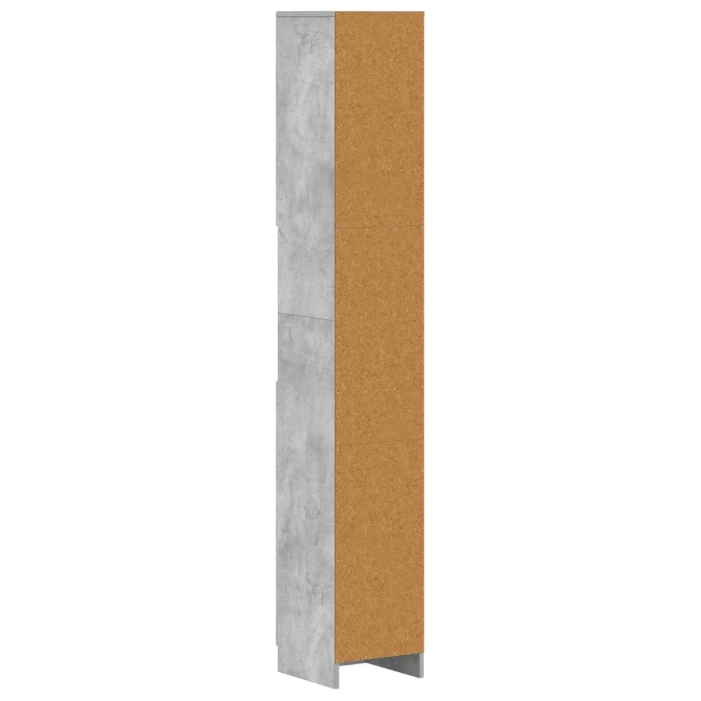 Armadio da Bagno con Ripiano Aperto UTRECHT Grigio Cemento 897698