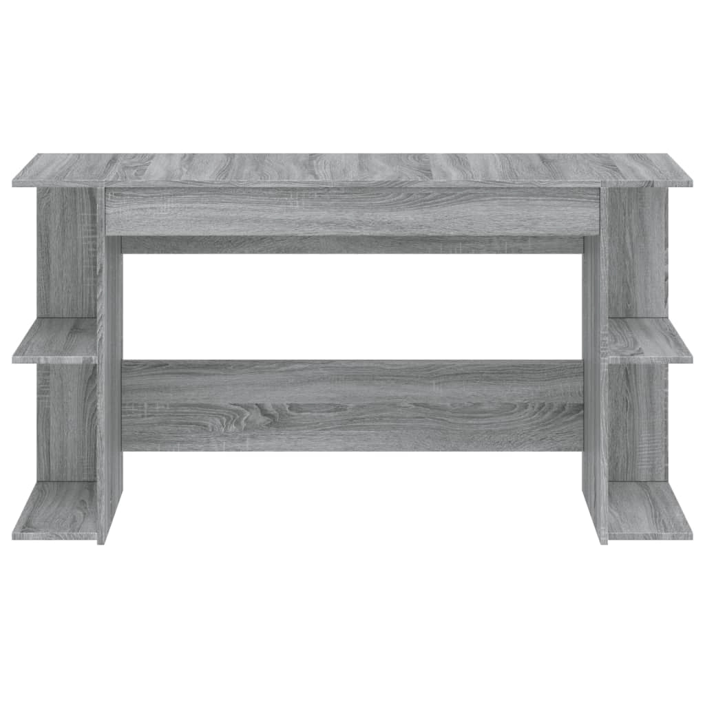 Scrivania Sonoma postazione computer mobile per computer scrivania da studio 140 x 50 x 75 cm legno ingegnerizzato grigio 02_0023955
