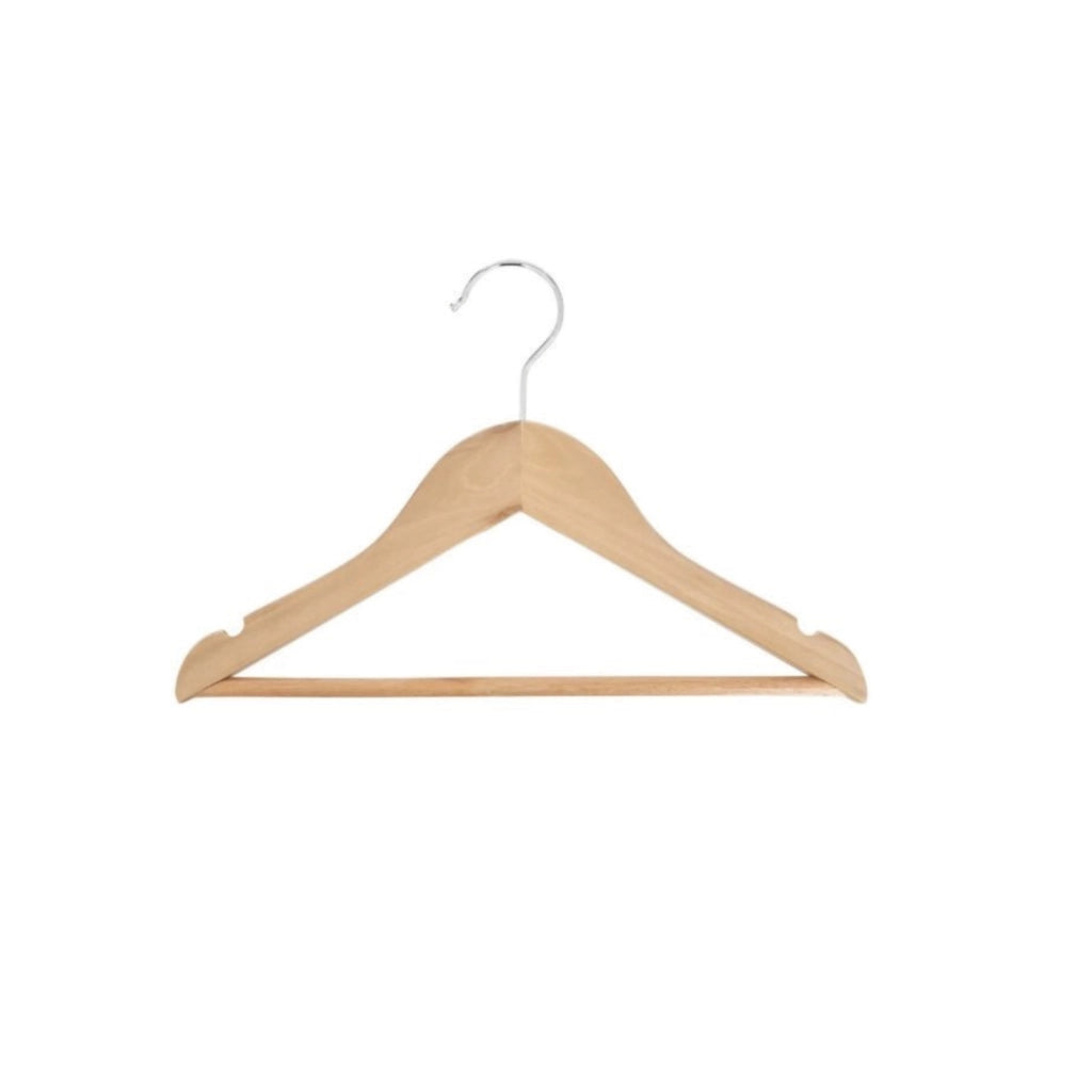 Set 4 Appendiabiti in Legno per Bambini ‚Äì 19 cm, Naturale