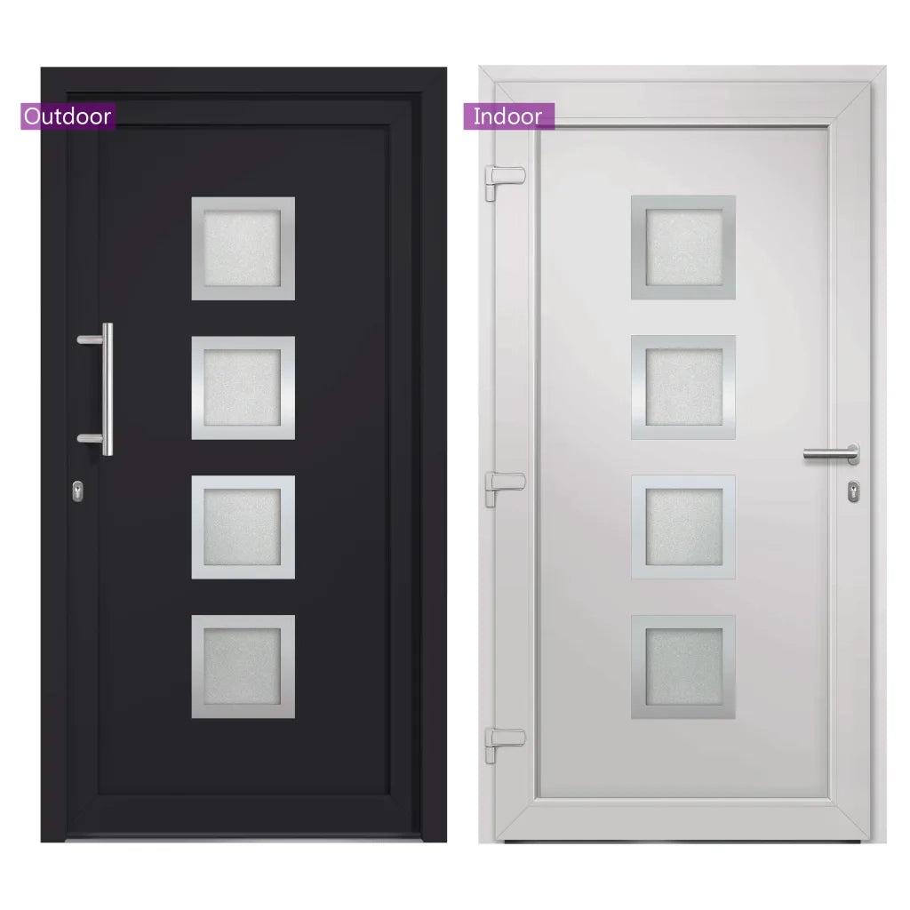 Porta di Ingresso Antracite 108x200 cm cod mxl 56260