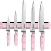 Striscia di misurazione magnetica 33 cm con set di 5 cucchiaini da cucina professionale – Cucchiaino da carne e verdura in acciaio inossidabile con lama tagliente
