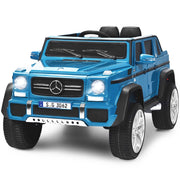 Mercedes Benz Maybach G650-S 12 V per bambini con luci LED, Jeep a batteria con 2 portiere apribili Blu-Macchinine giocattoli