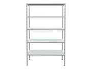 SCAFFALE IN KIT 5 PIANI A INCASTRO ZINCATO  5 ripiani cm.100x40x186h.    PROMETAL