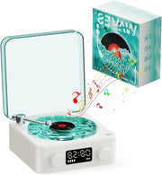 Vinile Bluetooth con Altoparlante - Illuminazione Ambientale Regolabile - Fonografo Portatile per Decorazione Interna
