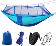 Hangmat con Sacca per Pioggia per Campeggio all'aperto - Tenda Paracadute Portatile per 2 Persone - 260 * 140cm-102 * 55in - Peso di Carico 200kg Hangmat per 2 persone