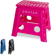 Scaffalatura per bambini e adulti - pieghevole e antiscivolo - scala per tenda e giardino - 33 cm (rosa)