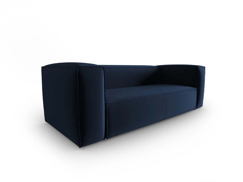 Cosmopolitan Design - Divano "Mackay" 3 posti in velluto blu reale 