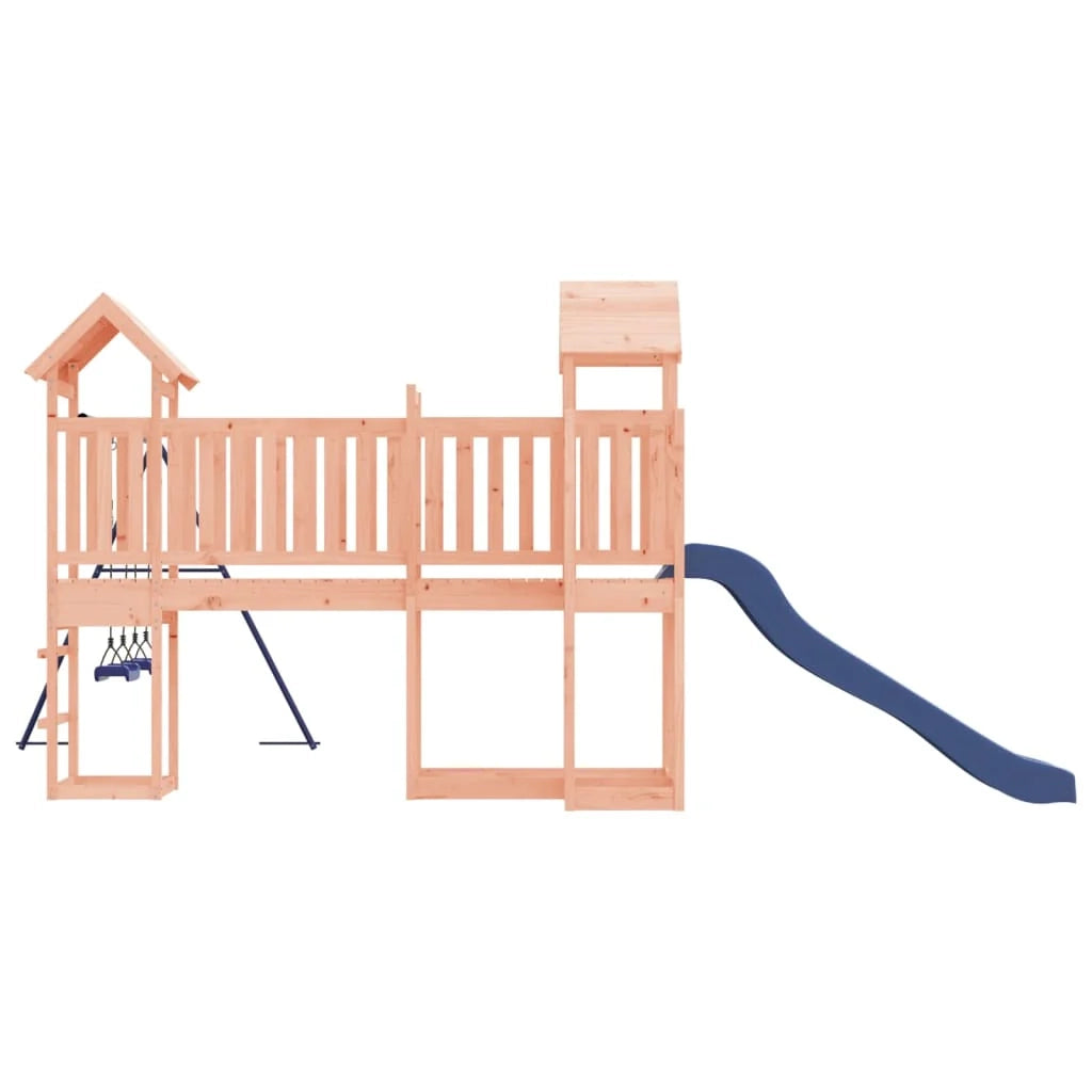 Altalena per parco giochi da esterno scivolo altalena robusta giochi da giardino 357 x 524 x 214 cm legno massello di abete Douglas 02_0004811