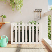 Fioriera Giardino a Recinzione Bianca 100x50x70cm Massello Pinocod mxl 107621