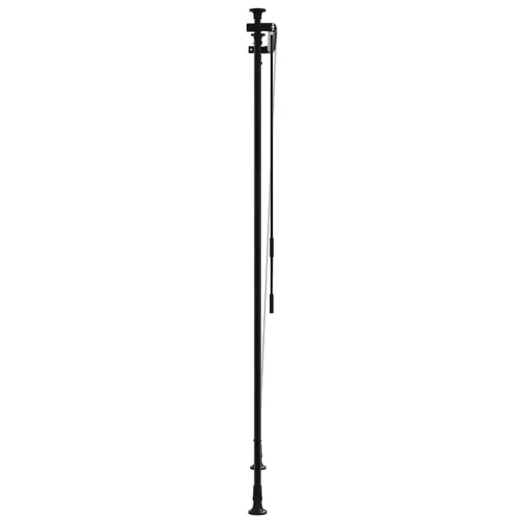 Tenda a Rullo Esterno Gialla e Bianca 100x270cm Tessuto Acciaio