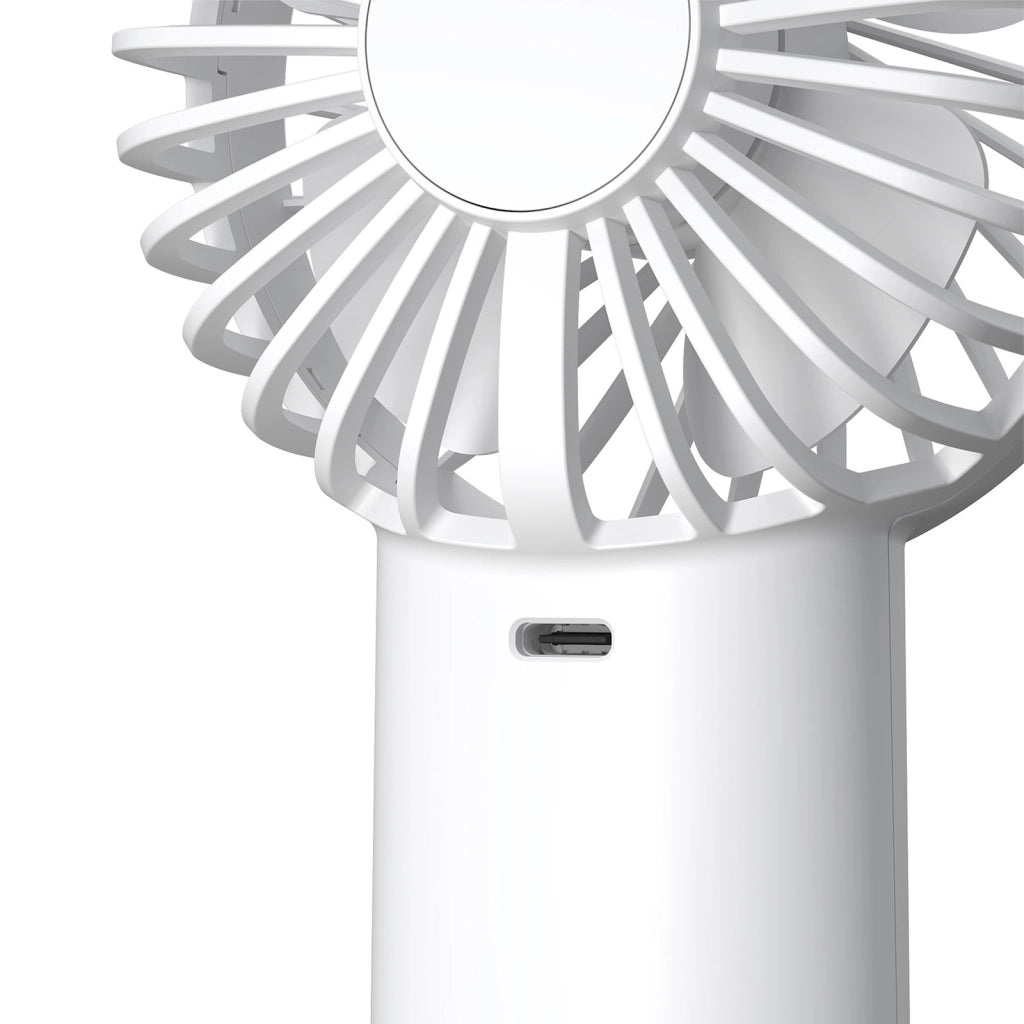 Ventilatore 2in1 4000mAh USB-C torcia Bianco Akashi